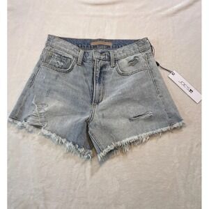 NWT Joe's jeans women The Kingsley High Rise 4" Jean Shorts Light Wash 26